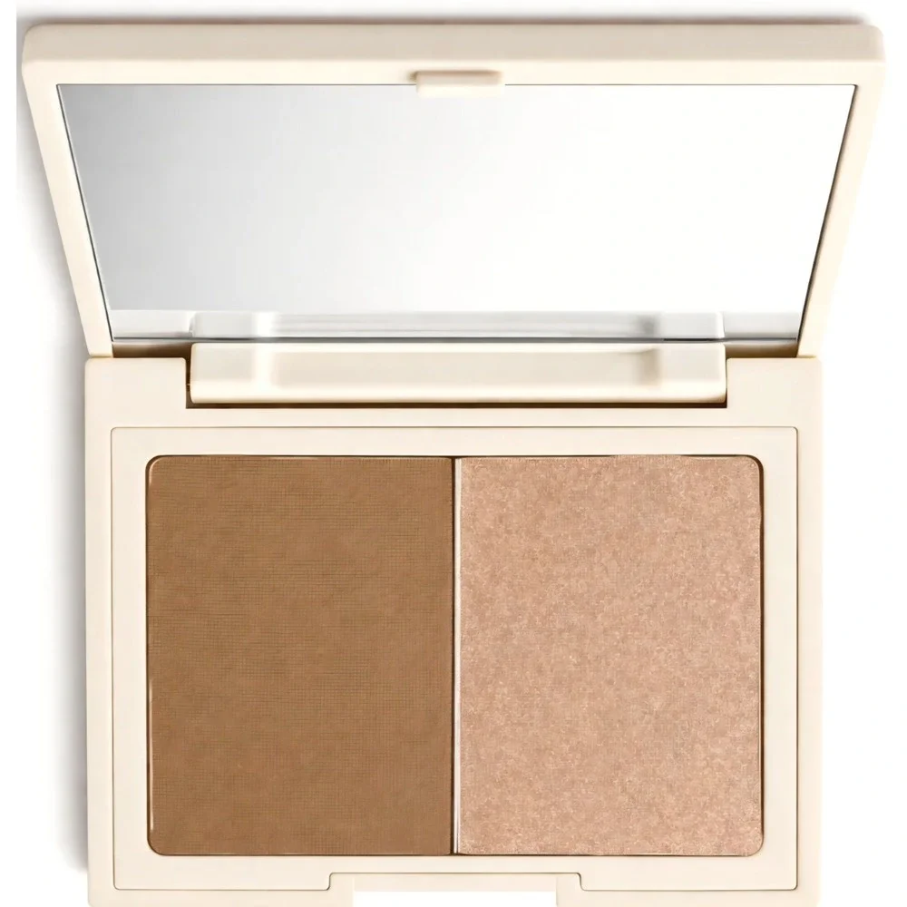 Beauty For Real Sun Sculpt Weightless Powder Bronzer Duo Matte Shimmer 0.282oz
